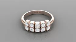 Solitaire Ring Version 1 SR10 3D model