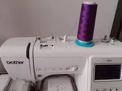 Spinning thread holder (and hoop) for brother embroidery machine SE600