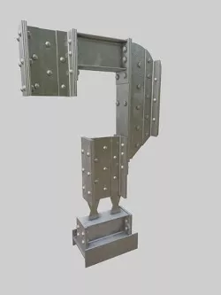Steel Construction Font - Question Mark 3D model
