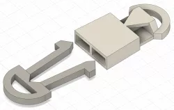 Sturdy keychain quick-release buckle