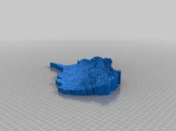 Topographical West Virginia Model