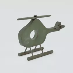 Toy Helicopter Low-poly 3D model
