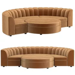  VALENTINA MODULAR CONCAVE SOFA 3D model