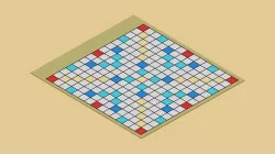 Voxel Scrabble Game Low-poly 3D model