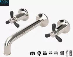 Wall mount faucet 3D model