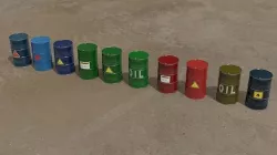 10 Barrel 3D models Low-poly 3D model