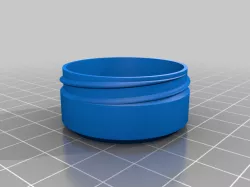 3.5x1.2cm container with double knurled lid