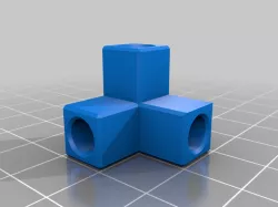 3-Way Corner Bracket for 1/4" Dowel Rod