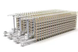 3D Design of Automated Storage and Retrieval System 3D model