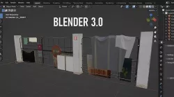 3D FENCE GATE DESIGN NO 2001 Low-poly 3D model
