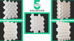 3D TILE -5 TILE COLLECTION pieces of textured wall panels 3D model