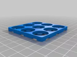 3x3 18650 Tray/Holder 19mm bat dia