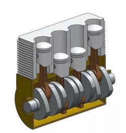 4 STROKE ENGINE 3D model