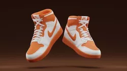Air Jordan Nike shoes - 08 Low-poly 3D model
