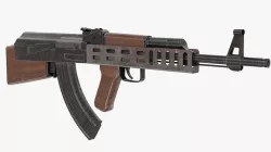 AK-47 Bullpup Low-poly 3D model