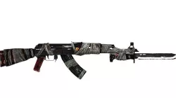 akm riffle Low-poly 3D model