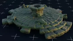 Ancient Ruins Stone Well 3D model