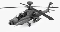 Apache AH-64D Longbow Low-poly 3D model
