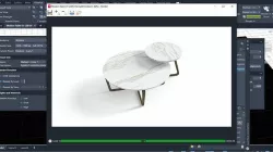 Autocad Low Poly 3D Modern Table 01 3D model