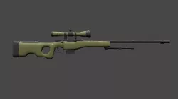 Awm gun 3D model