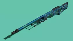 AWM Sniper Gun  3D model