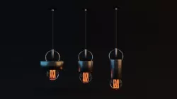 bar lamp 3D model