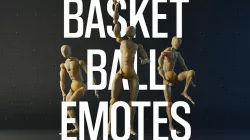 Basketball Emotes Mocap Motion Capture Animation Collection Low-poly 3D model