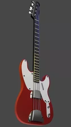 Bass Guitar 3D model