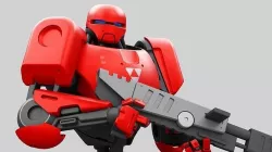 BATTLE DROID ARES RIGGED 3D model