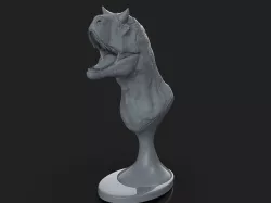 CARNOTAURUS t - rex head 3D model