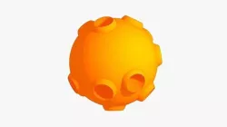 Cartoon Planet or Moon 3D model