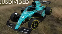 Cartoon Rigged Aston Martin AMR23 Low-poly 3D model