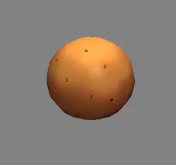 Cartoon Stone Ball-Rolling Stone Low-poly 3D model