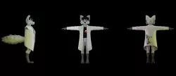 cartoon vtuber avatar for vrchat vseeface  Low-poly 3D model