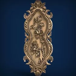 Carved panel painting STL 3D model