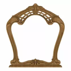 Carved picture frame STL 3D model