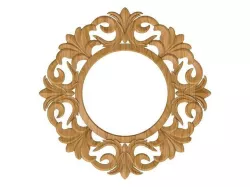 Carved picture frame STL 3D model