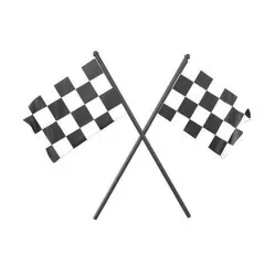 Checkered Racing Flag v2 001 Low-poly 3D model