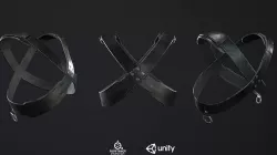 Cross Chest Strap PBR Low-poly 3D model