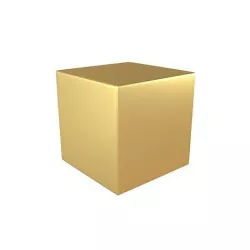 Cube Geometric Shape v1 001 Low-poly 3D model
