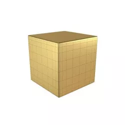 Cube Geometric Shape v1 005 Low-poly 3D model