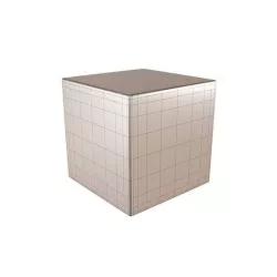 Cube Geometric Shape v1 006 Low-poly 3D model