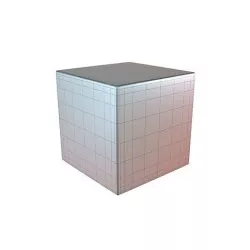 Cube Geometric Shape v1 008 Low-poly 3D model