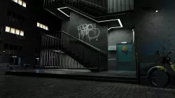 Cyberpunk Midnight Street Corner 3D BLEND FBX OBJ MTL Files 3D model
