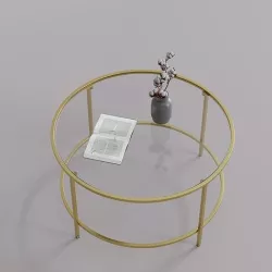 Decorative Glass Coffee Table 3D model