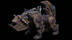 Dog robot K700 Low-poly 3D model