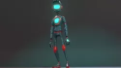 Dope Bot 42-Zero Low-poly 3D model
