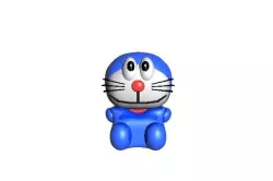 Doraemon toy Low-poly 3D model