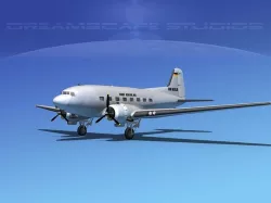 Douglas DC-3 Air Berlin 3D model