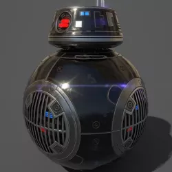 Droid BB-9E Low-poly 3D model